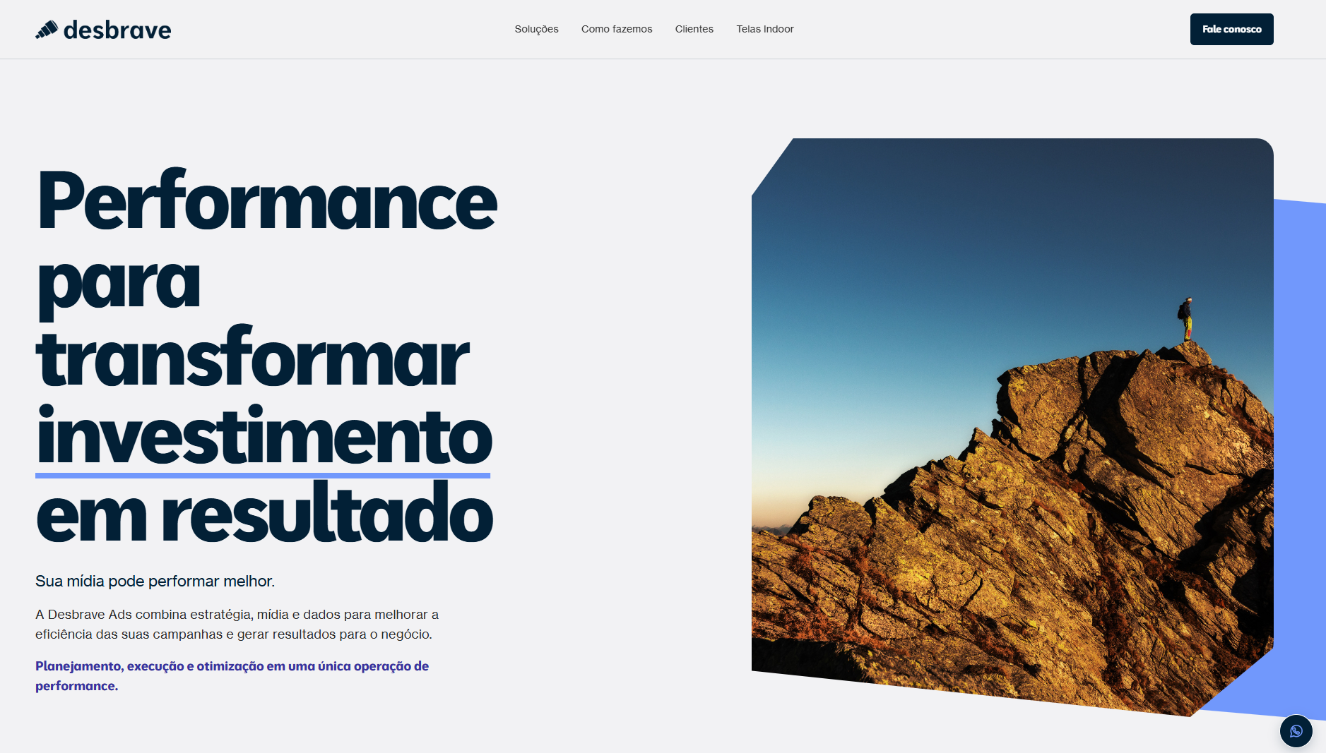 Site da Desbrave Ads